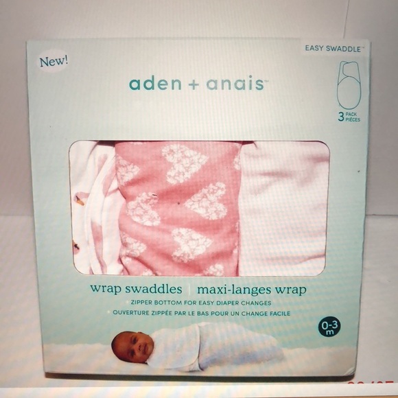 Aden by Aden + Anais Essentials Baby Boys & Girls 3-Pk - Picture 3 of 3